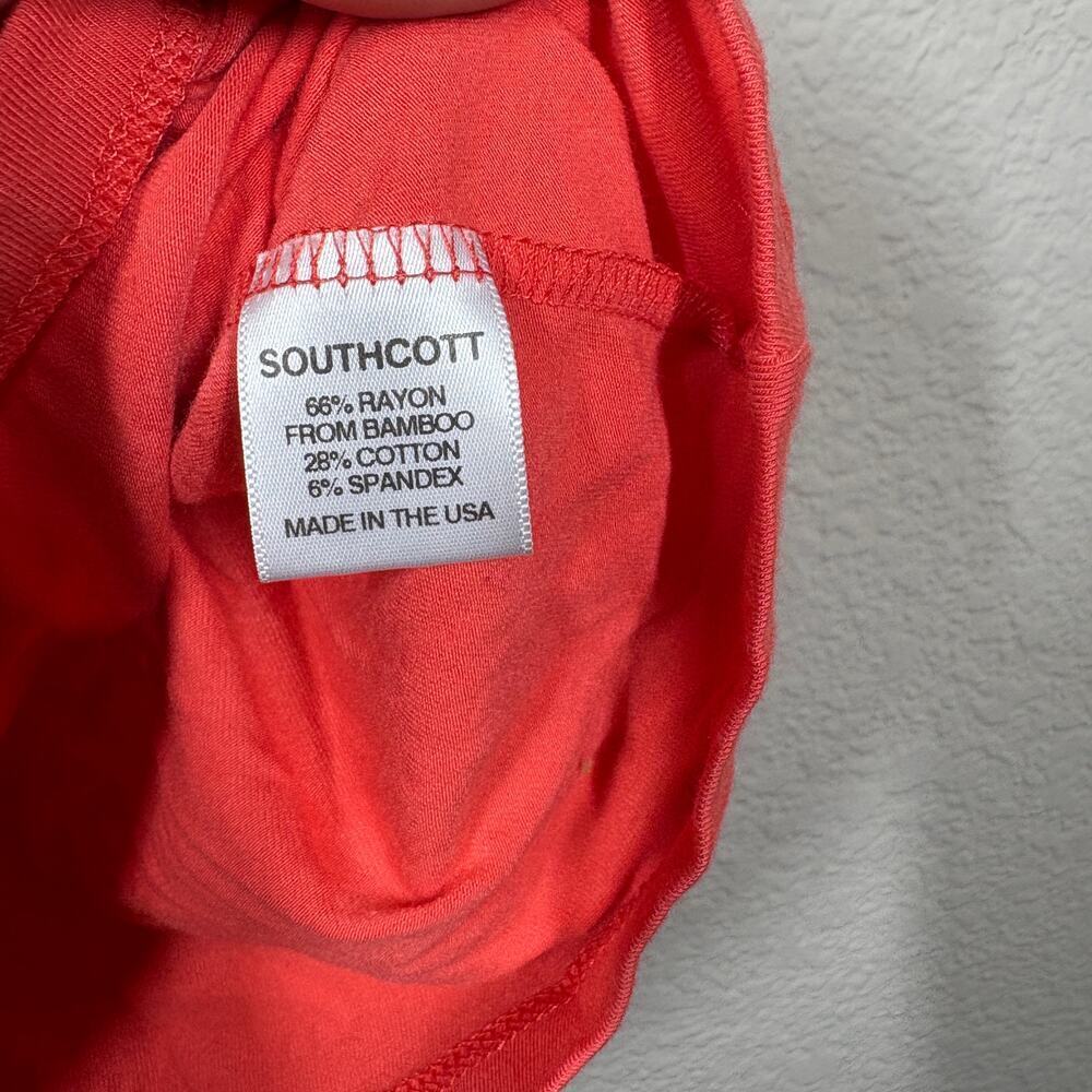 Southcott 2/Medium Gemma Tank Top Sleeveless Orange Coral Stretch - Picture 7 of 7